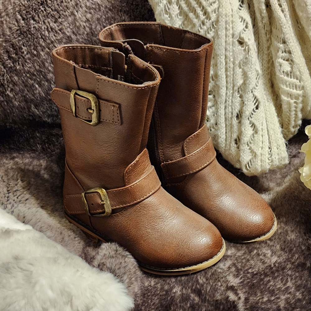 Cat & Jack Brown Equestrian Boots